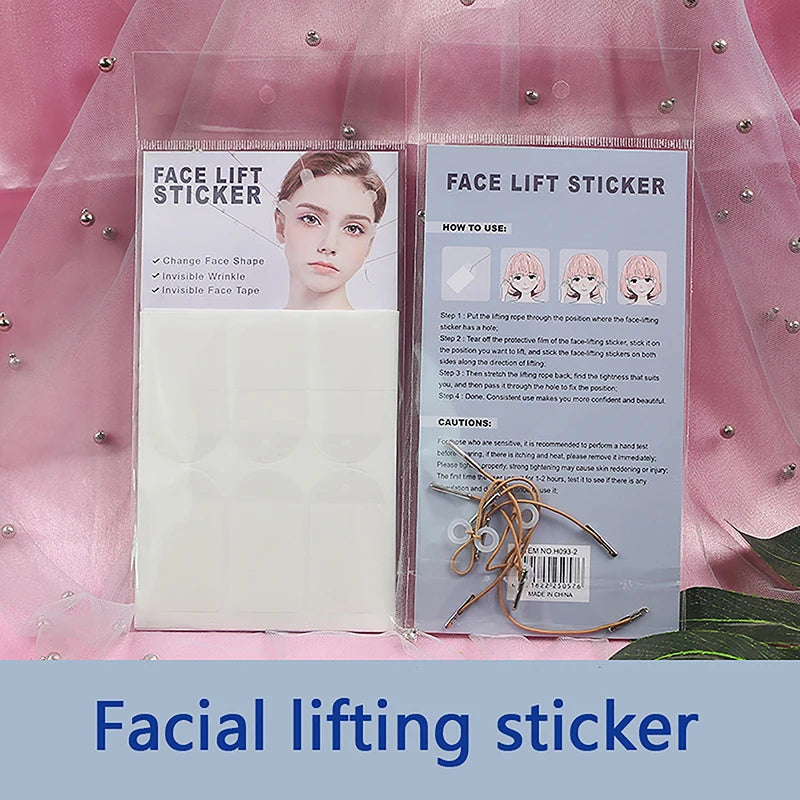 Invisible Thin Face Stickers V-shape Fast Lifting Lift Up Neck Eye Qme