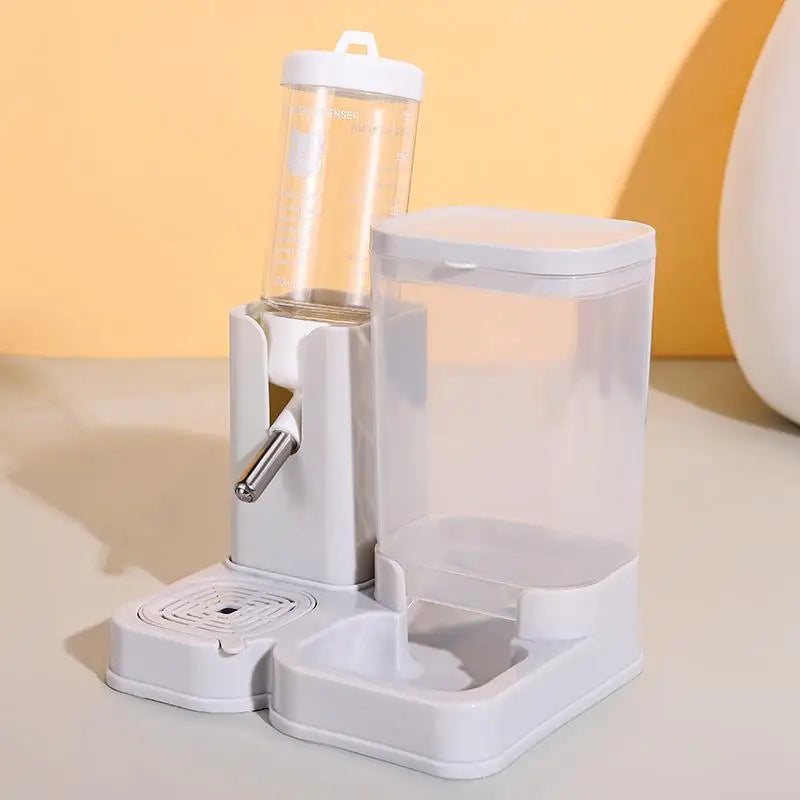 Hamster Waterer And Feeder 2In1 Hamster Water Bottle Large Capacity Leakproof Automatic Feeder Food Water Dispenser Supplies Qme A2