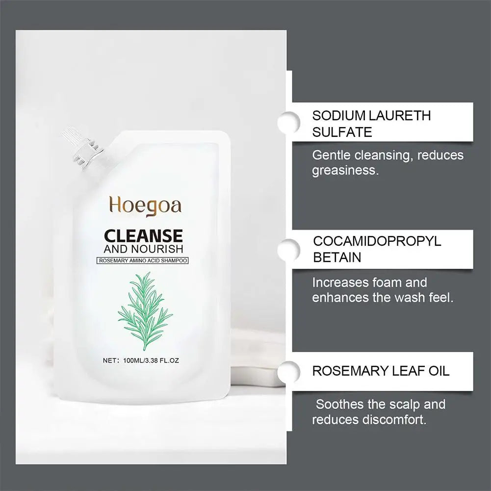Rosemary Hair Shampoo Deep Nourishing Repair Split Ends Soothing Qme