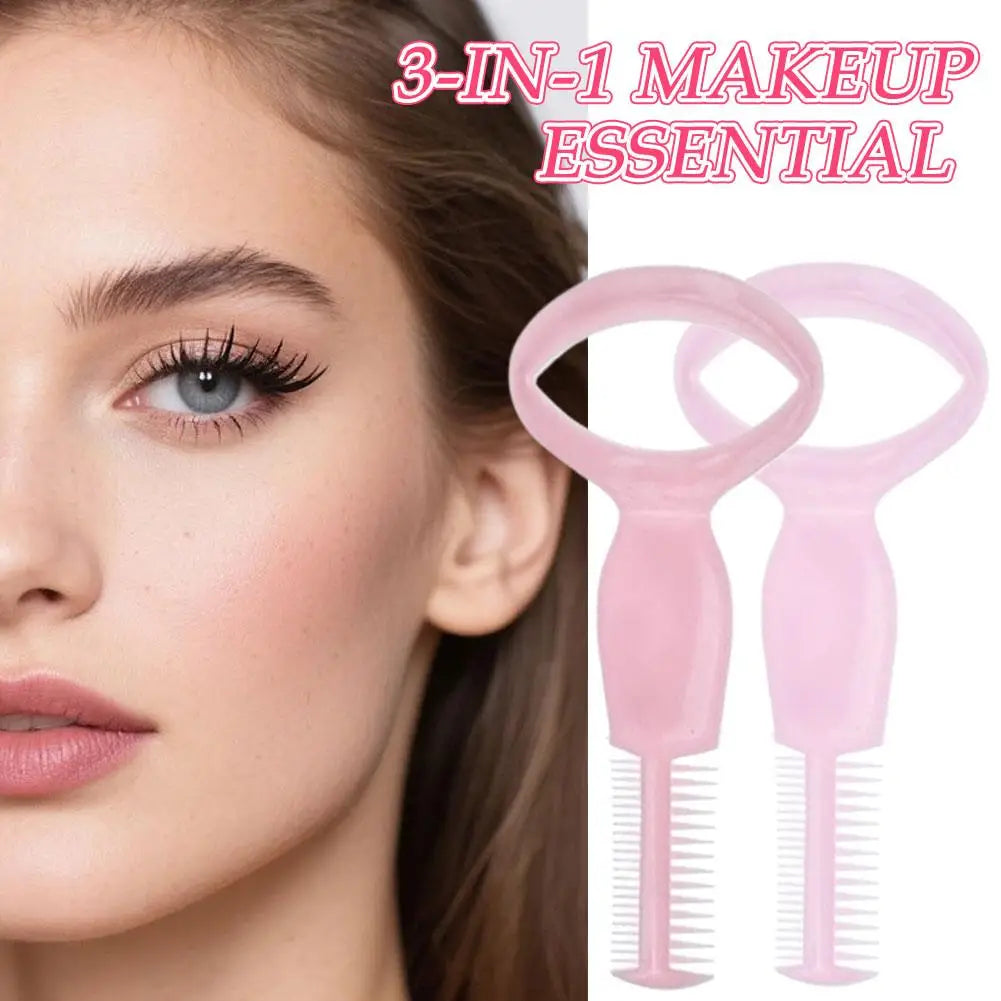 Plastic Portable Mascara Shield Applicator Eyelash Guide Aids Lashes Qme