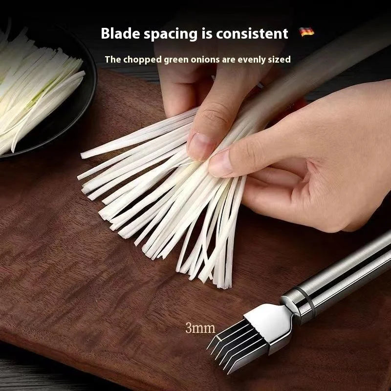 CC11Stainless Steel Shred Silk Knife Vegetable Garlic Cutter Food Qme