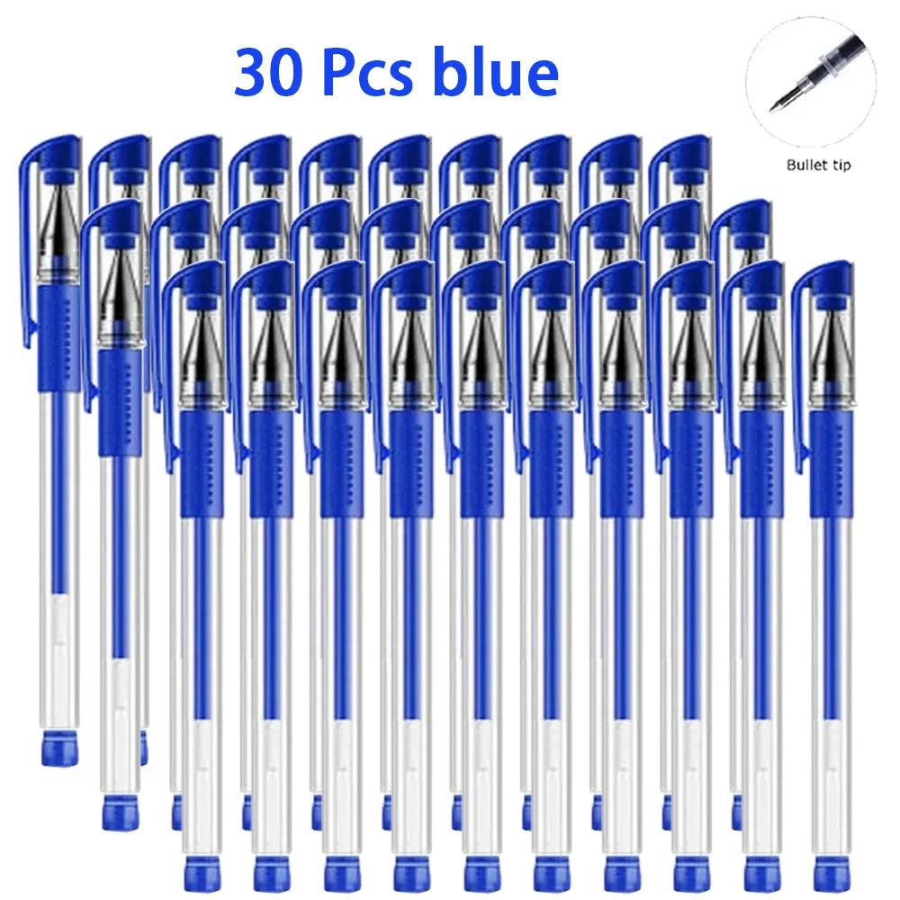 20-100Pcs Minimalist Gel Rollerball Pens Multi-purpose Smooth Writing Ballpoint Pen Office Student Daily Stationery Supplies Qme 30 blue