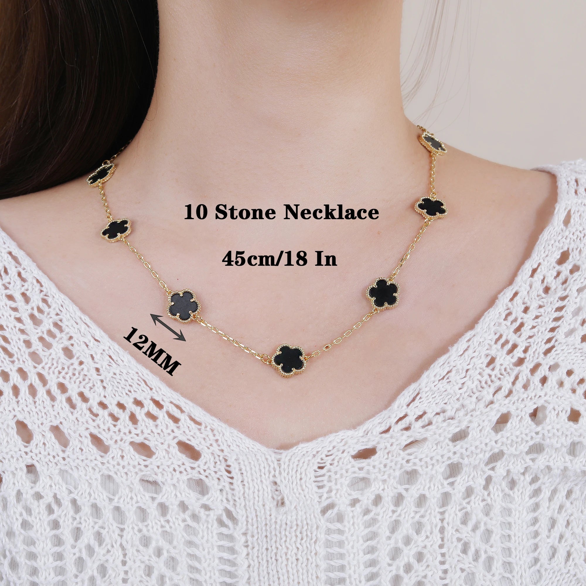 INS Hot Selling Women Five Leaf Clover Necklace Fashion Geometric Necklace Sweet Romantic Holiday Jewelry Gifts Wholesale Qme 11