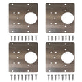 1Pcs Stainles Steel Cupboard Door Hinge Repair Plate Doors Window Installation Hinge Fixing Plate Household Hardware Accessories Qme 4Pcs