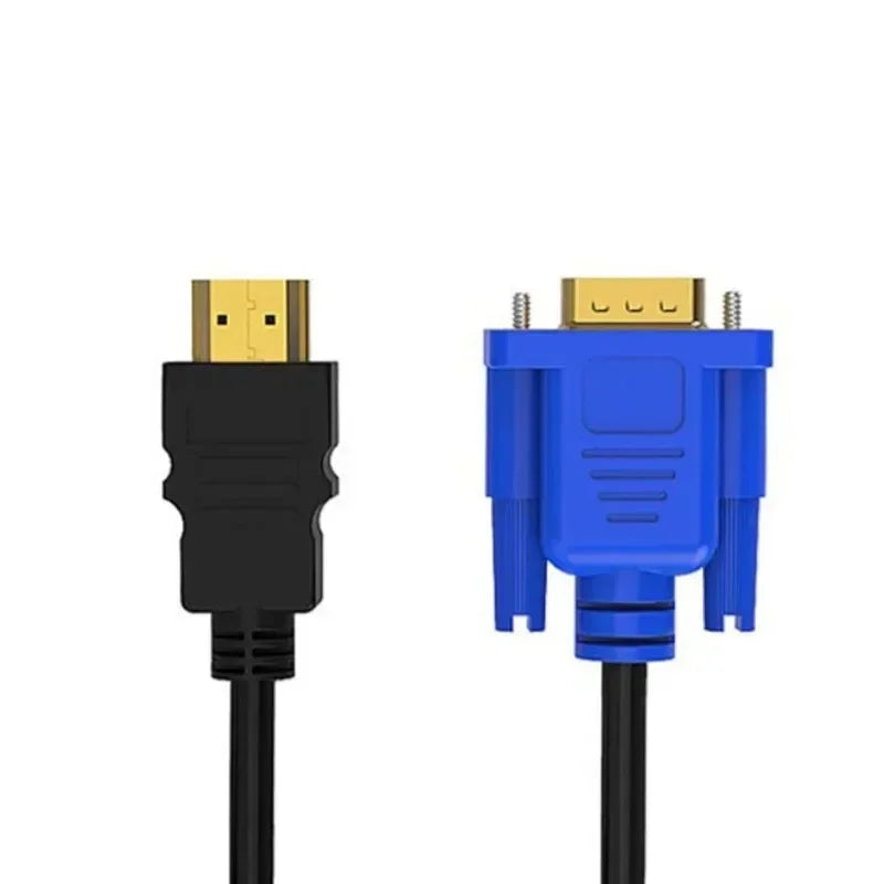 1/1.5/1.8M HDMI-compatible Cable To VGA 1080P HD with Audio Adapter Cable VGA Cable Dropshipping Plug Non-slip Desig Anti-wear Qme 3pcs 1.8m China Mainland