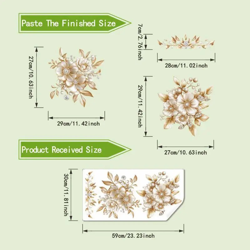 Waterproof Sticker Toilet Cover Bathroom Wall Flower Butterfly Qme