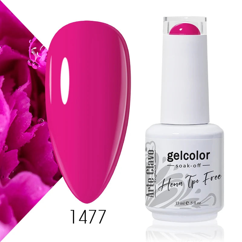Arte Clavo Colourful Gel Nail Polish Art Varnishes Macaron Semi