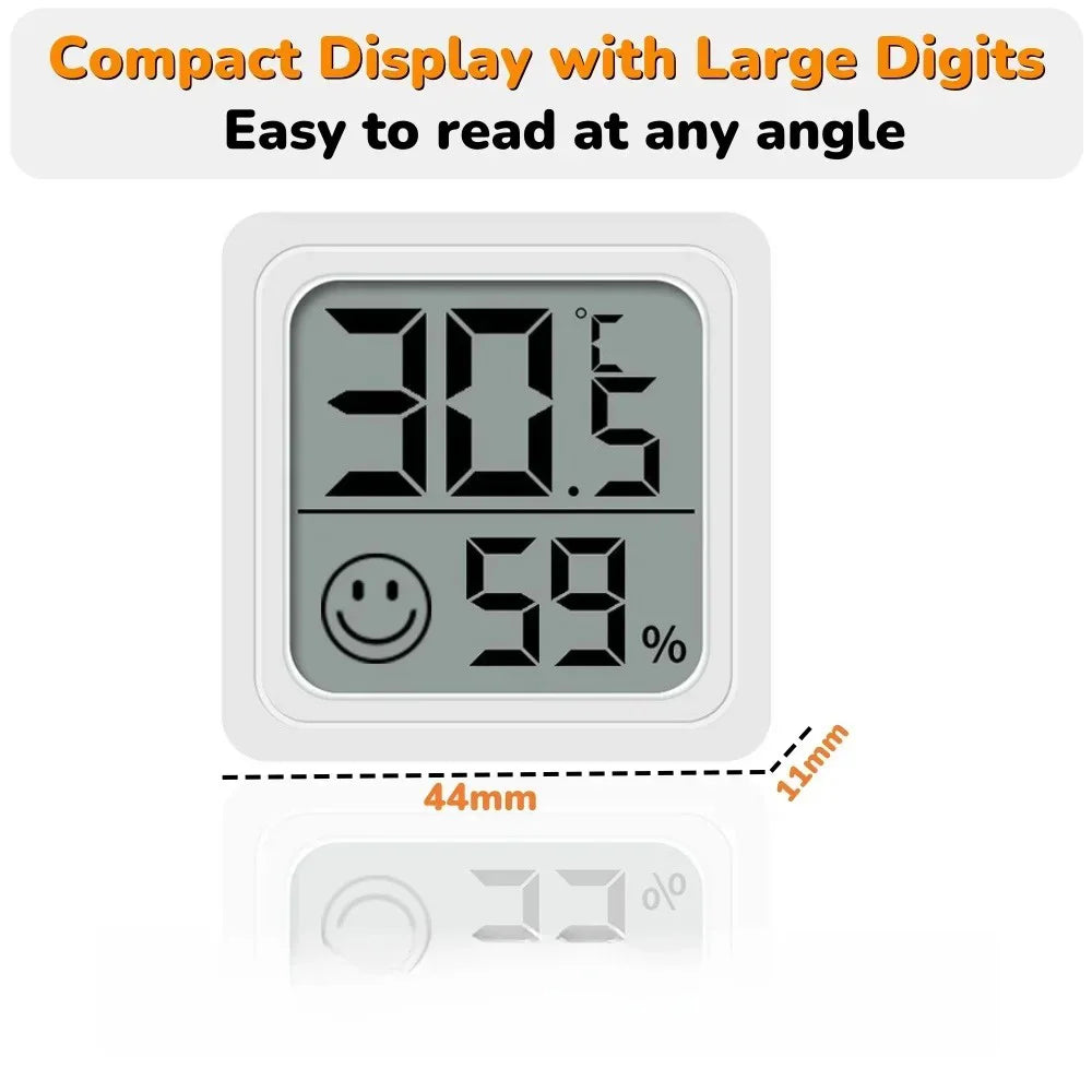 Multi-scene Mini LCD Digital Thermometer Hygrometer Temperature Humidity Meter Sensor Gauge Automatic Monitoring Weather Station Qme