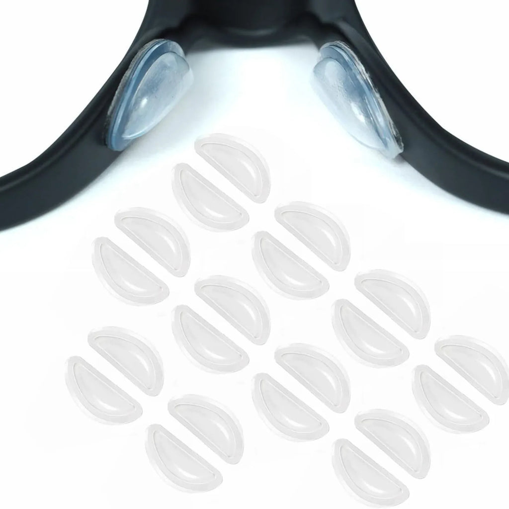 10 Pairs Of Glasses Mini Nose Pads for Glasses Durable Anti-slip Self-Adhesive Silicone Soft Glasses Nose Pads for All Glasses Qme B