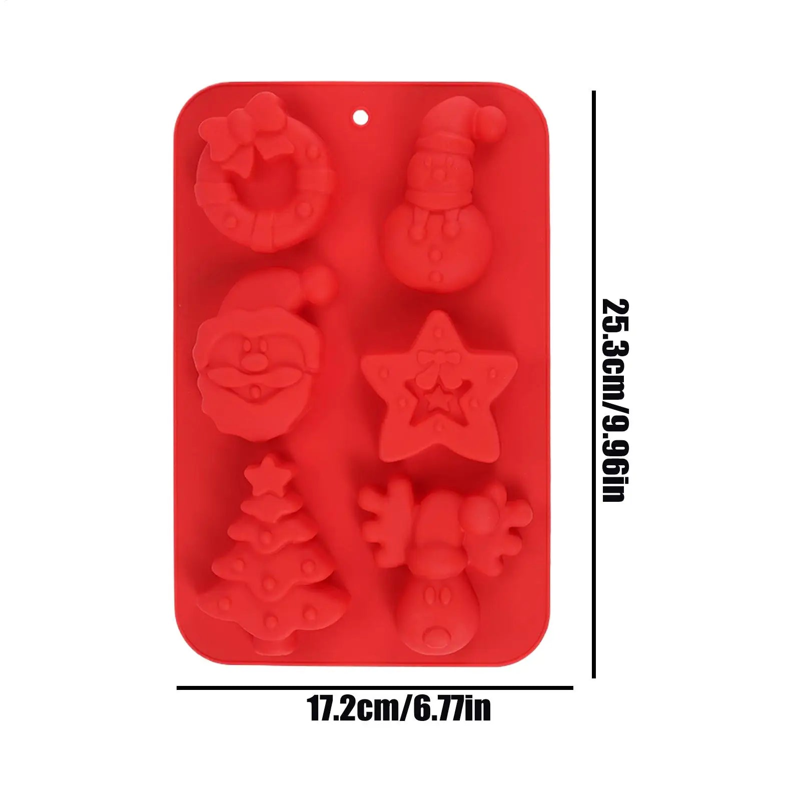 Christmas Silicone Molds Reusable Easy Release Non-stick Tray Candy Qme