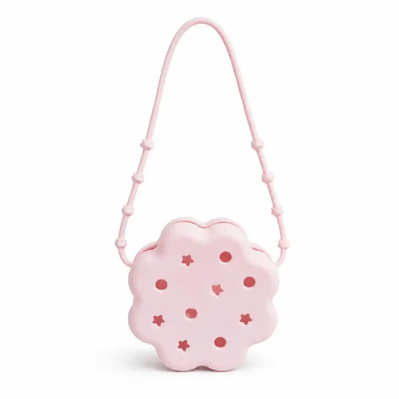 Silicone Soap Bag Hanging Aroma Beads Storage Box Hollow Water Draining Fragrance Holder For Bathroom Closet Car Home Use Qme Pink