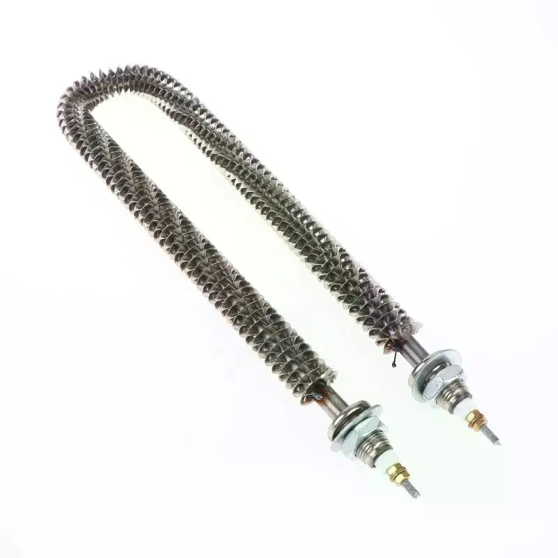Finned Heat Pipe Heating Pipe U Type Finned Electric Heat Tube Stainless Steel Fin Heating 220V1KW 201 U Shape Heat Pipe Qme