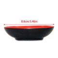 Red Black Round Sauce Dishes Food Dipping Bowls Melamine Seasoning Qme S