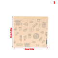Greaseproof Paper Bag Kraft Food Wrapping Disposable Packaging Baking Qme S