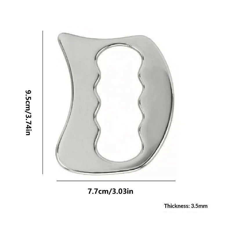 Stainless Steel Gua Sha Massage Tool Ergonomic Scraping Massager Post Qme A2