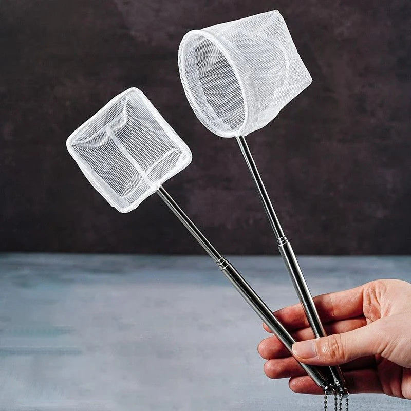 Fish Fishing Net Stainless Steel Retractable Small Shrimp Nets Qme