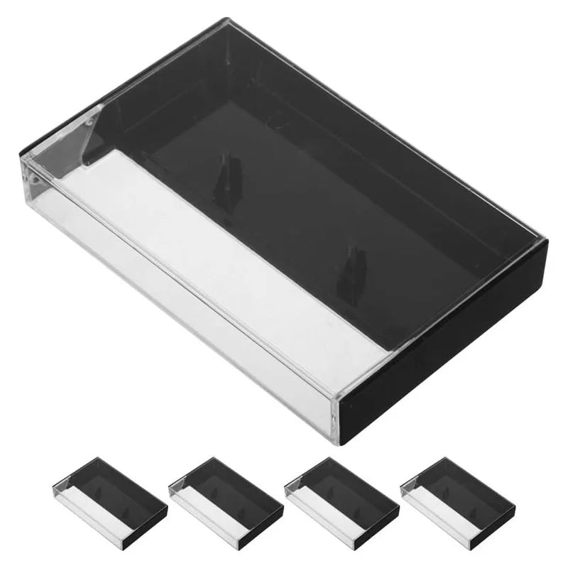 Compact Vintage Cassette Tape Box Clear Plastic Storage Case Audio Qme Default Title