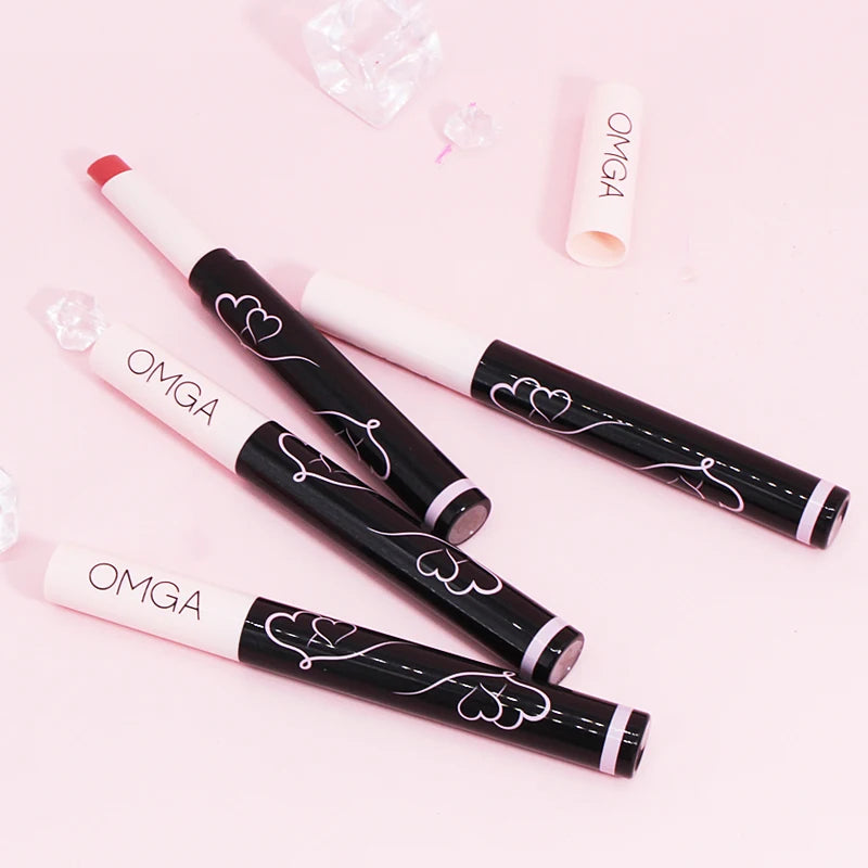 Solid Lip Gloss Long Lasting Non Stick Cup Long-lasting Lipstick Qme