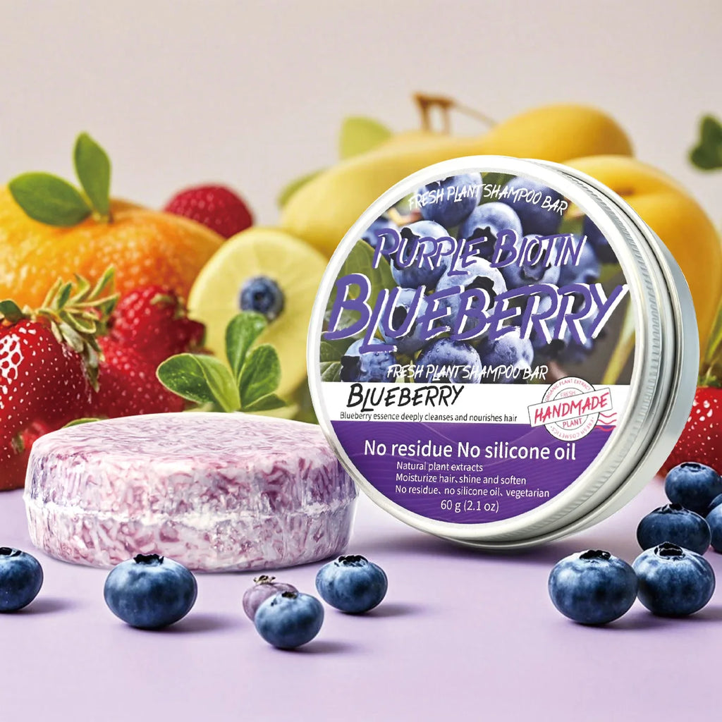 Cherry Shampoo Bar Natural Silicone-free Plant-based Hair Soap Oil Qme