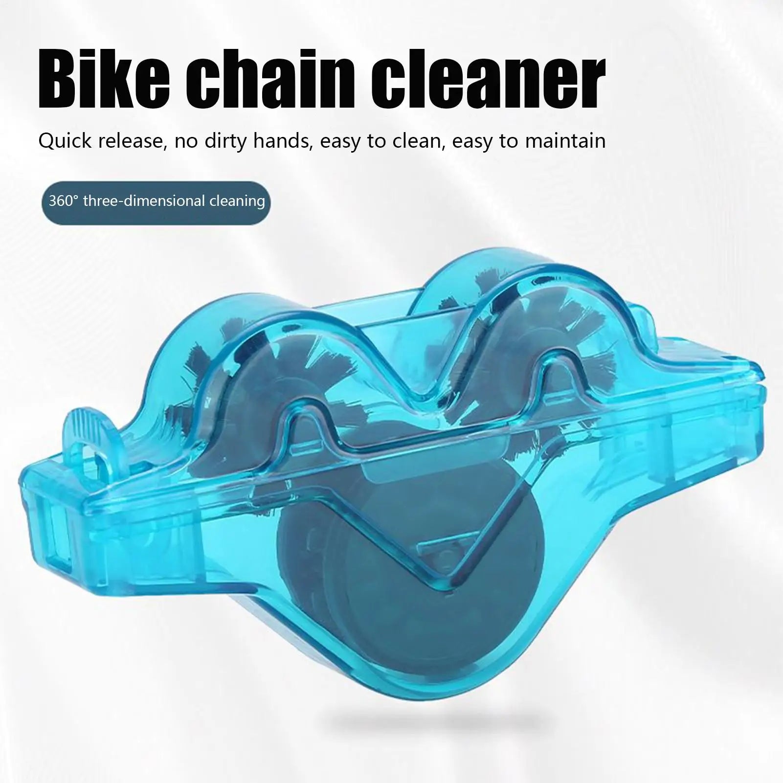 Cycling Chain Cleaner Kit Cycle Chain Scrubber Cleans Tool Portable Cleaning Tools Bike Accessories for Road Mountain Fitness Qme Default Title