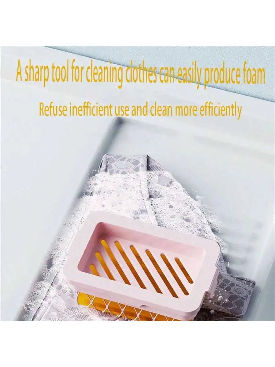 Multifunctional Mesh Foaming Soap Box Quick Storage No Need Rub Foam Qme
