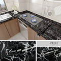 40cm Kitchen Self-adhesive Wall Adhesive Wallpaper Marble Pattern Pvc Home Decorations Oil-proof Water-proof Luxury Home Decor Qme 5 40cmX1m