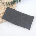 Elastic Solid Hair Bands Women Men Hairband Running Fitness Sports Qme Dark Grey One Size