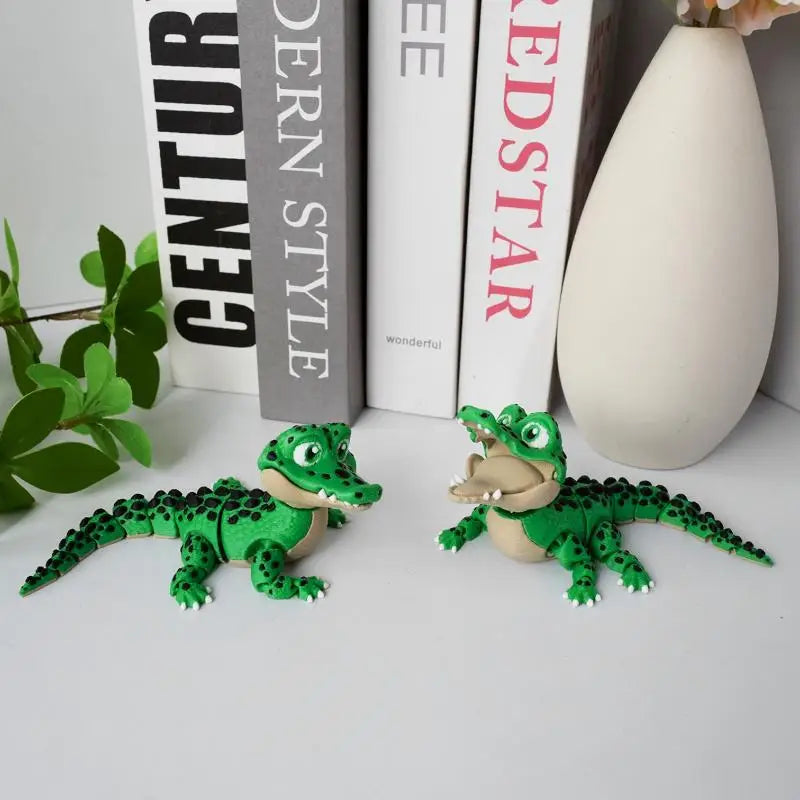 Small Animal Desktop Decor Children Funny Giftrealistic Crocodile Toy Qme