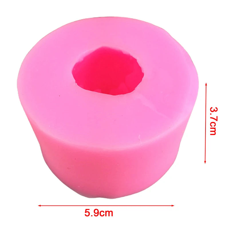 ^1Pc Woolen Ball Candle Mold Silicone Nordic Yarn Ball DIY Wax Soap Crafts Mould Qme 1pc
