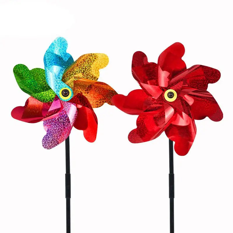 Creative Outdoor Garden Lawn Yard Decoration Bird Repellent Windmill Qme