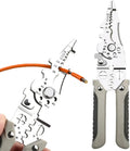 Multifunctional Wire Stripper Crimper Cable Cutter Plier Electrical Wire Stripping Tool, Self Adjusting Wire Stripper Crimping Qme Default Title