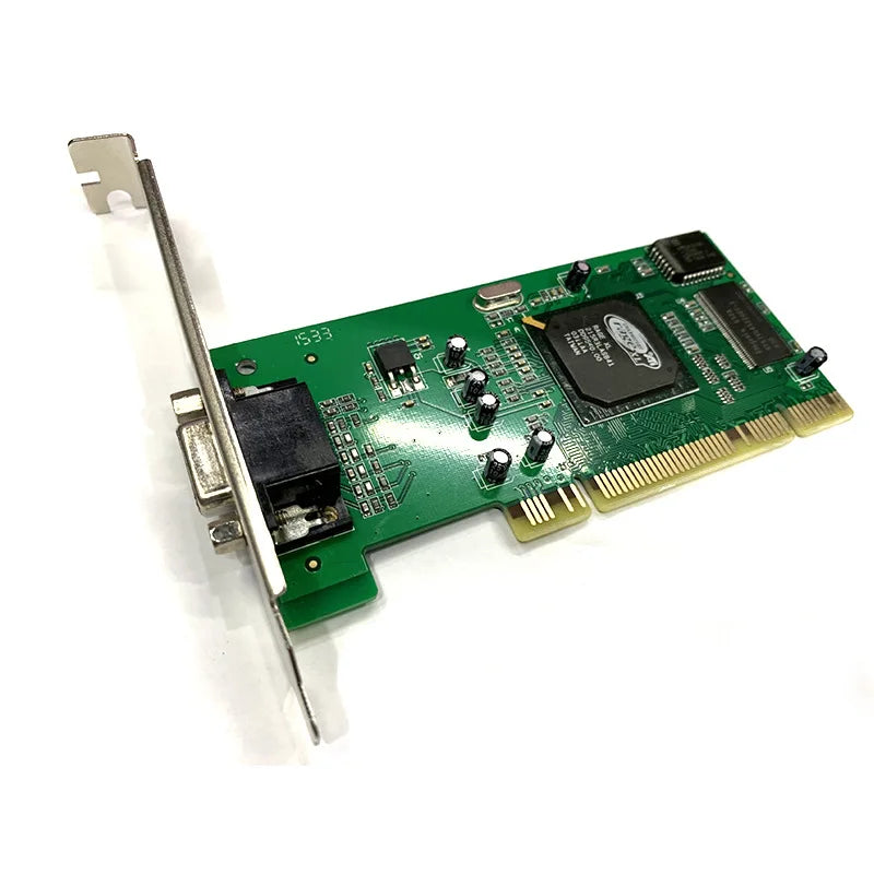 Desktop Computer PCI Graphics Card ATI Rage XL 8MB Tractor Card VGA Card for HISHARD BUDDY and So on Software Qme