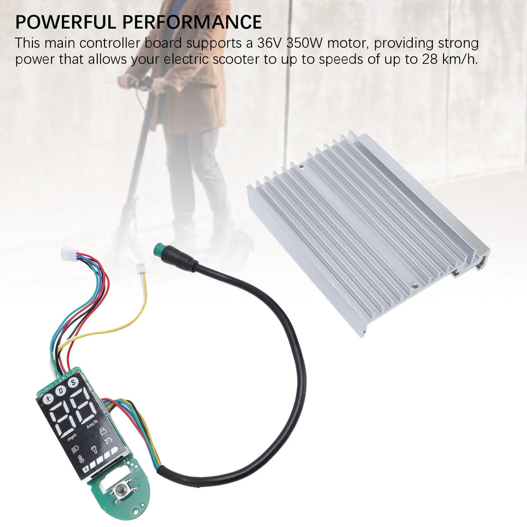 Electric Scooter Controller Kit Compatible 36V350W Repair Parts Accessories Electric Scooter Dashboard and Controller for MI4 Qme