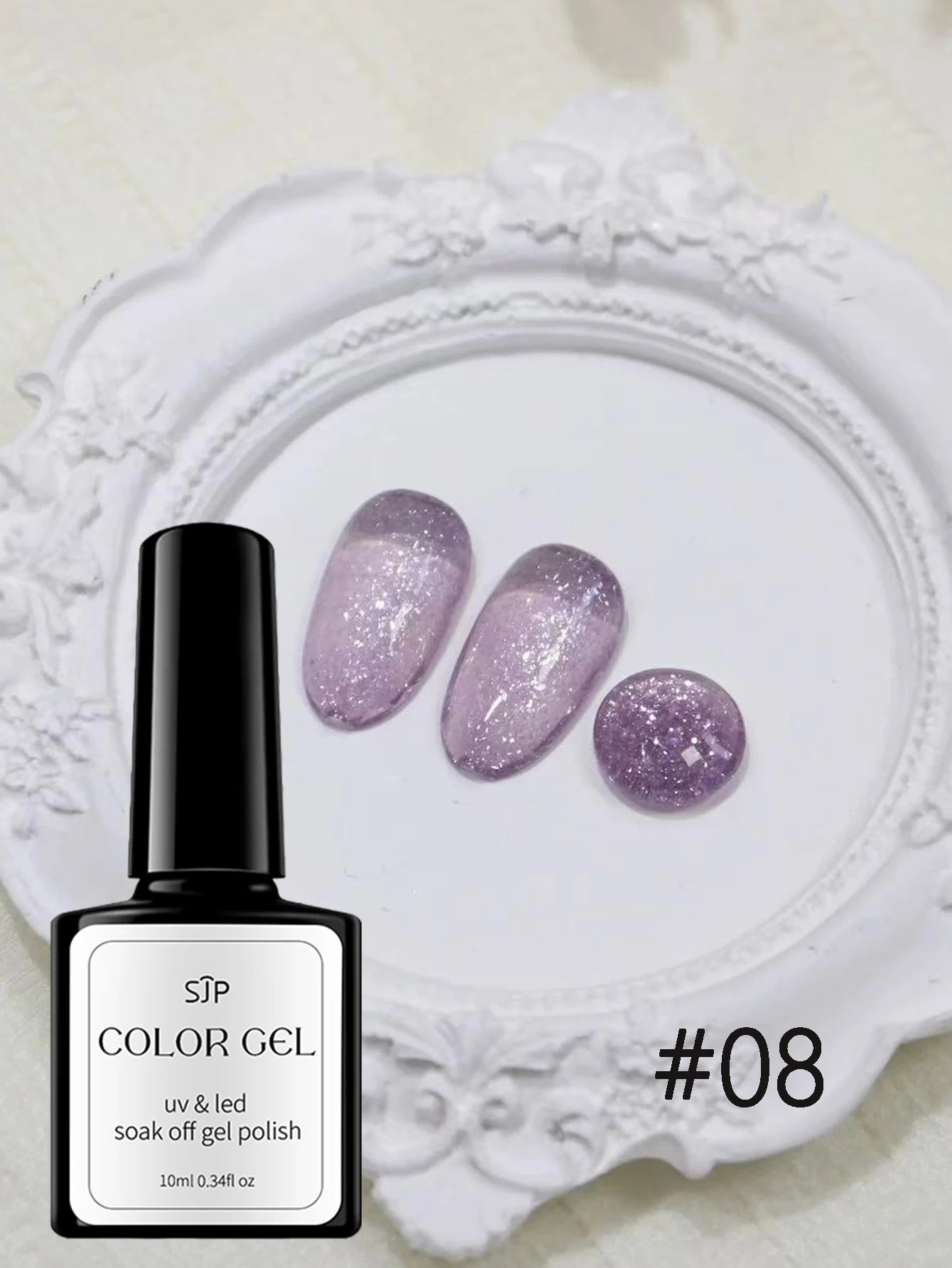 Colored Opal Snow Melting Gel Nail Polish UV DIY Art Charm Suitable Qme 08