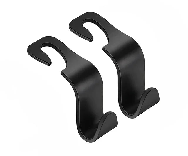 4/2/1Pack Hooks for Bags Car Clips Front Seat Headrest Organizer Holder Auto Fastener Hangers Car Storage Interior Accessories Qme 2pcs Black