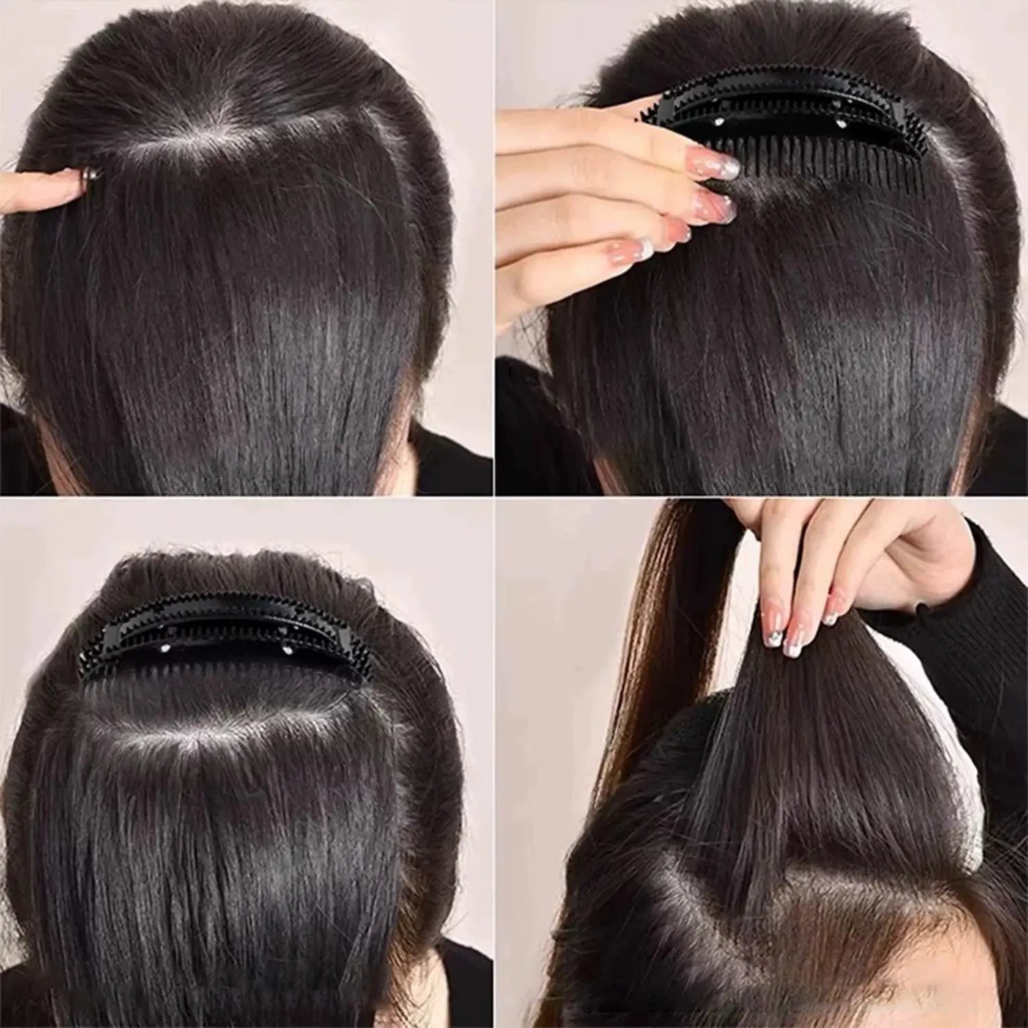 1/4pcs Cushion Stable Hair Roots Volumizing Fiber Insert Comb Invisible Fluffy Hair Pad Heightening Artifact Hairstyle Tool Qme
