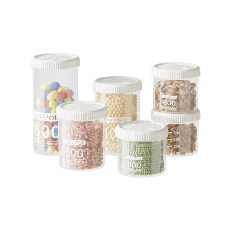 Kitchen Keep Fresh Storage Jar Beans Flour Pasta Grain Sealed Can Qme
