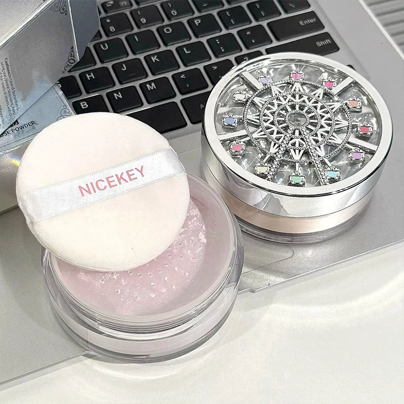 NICEKEY Matte Loose Powder Face Setting Powder Waterproof Oil Control Full Coverage Makeup Translucent Styling Fixer Cosmetics Qme