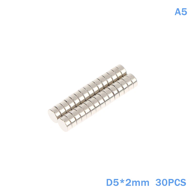 30Pcs Round Magnets, Multi-Purpose Fridge Magnets for Whiteboard, Scientific Teaching Tools, DIY Crafts & Household Tool Storage Qme A5