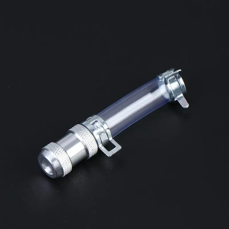 Universal Motorcycle Air Filter Drain Tube Head Use CNC Alloy Plug Qme Silver