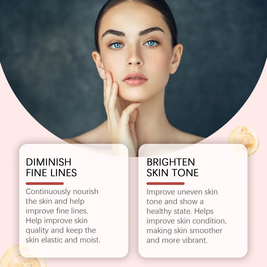 Hyaluronic Acid Firming Serum Moisturizing Fade Fine Lines Wrinkle Smoothing Even Skin Tone Brightening Facial Care Essence Qme