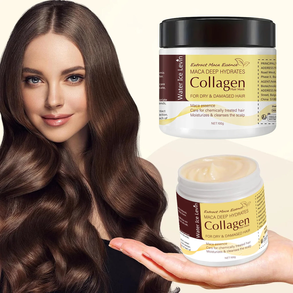 Magic Hair Mask, Contains Collagen and Keratin - Deeply Nourishes Hair with Coconut Oil - Intensely Moisturizes and Hydrates - Repairs Fine, Thin, Fragile, Dry, and Damaged Hair Qme