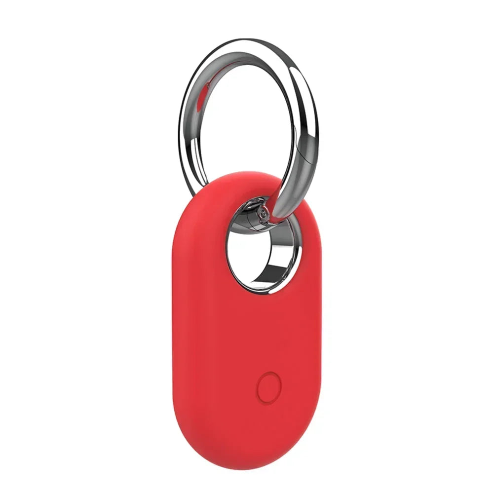 For Samsung Galaxy SmartTag 2 Locator Tracker Case Keychain Anti-Scratch Protective Skin Cover For Smart Tag Tracker Holder Qme 1PC Red