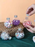 Mini Round Plastic Ball Bottles Lids Made Thickened Material Suitable Qme 5pcs
