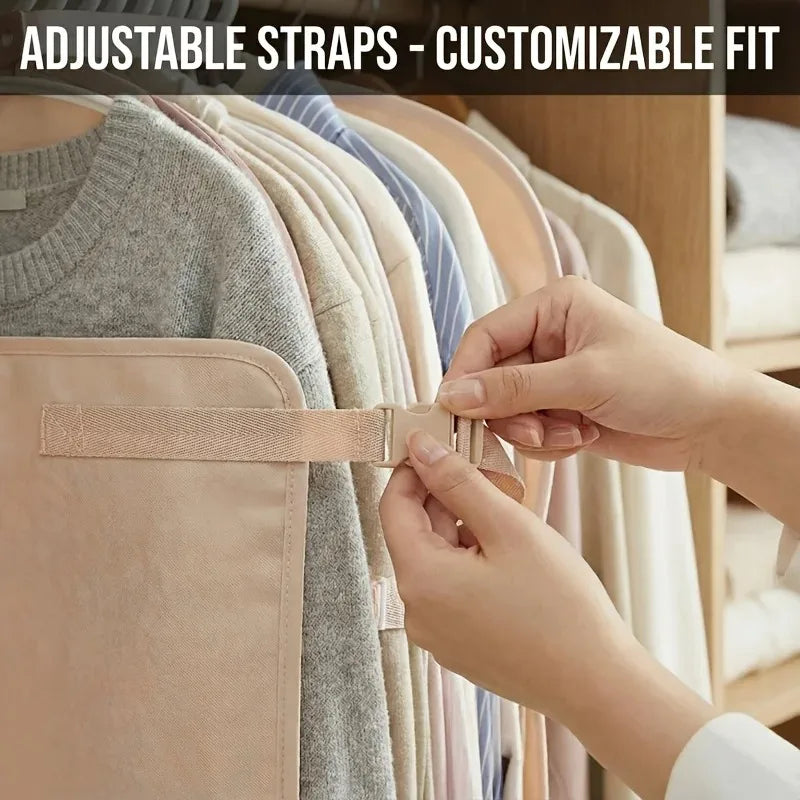Closet Compression Hanging Bag Down Jackets Coats Space Saving 50% Bedroom Accessories Clothing Organizer Qme