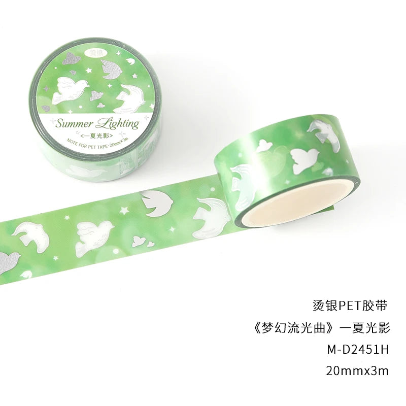 TIANZI 20mm X 3m Griffiths Regular Series Kawaii Ins Cute Dessert Sparkling Sand Washi Tape DIY Scrapbook Aesthetic Masking Tape Qme D-1 Roll best-seller