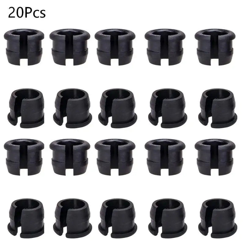 Bicycle Valve Hole Adapter Bike Inner Tube Rubber Plug Road Grommet Qme 20Pcs