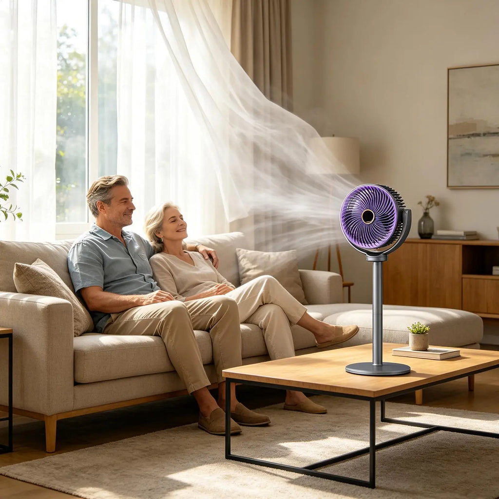 Stand Up Fan Rechargeable Powerful Quiet Portable 5-Speed Floor Fans That Blow Cold Air For Home Office Dorm Apartment Indoor Qme