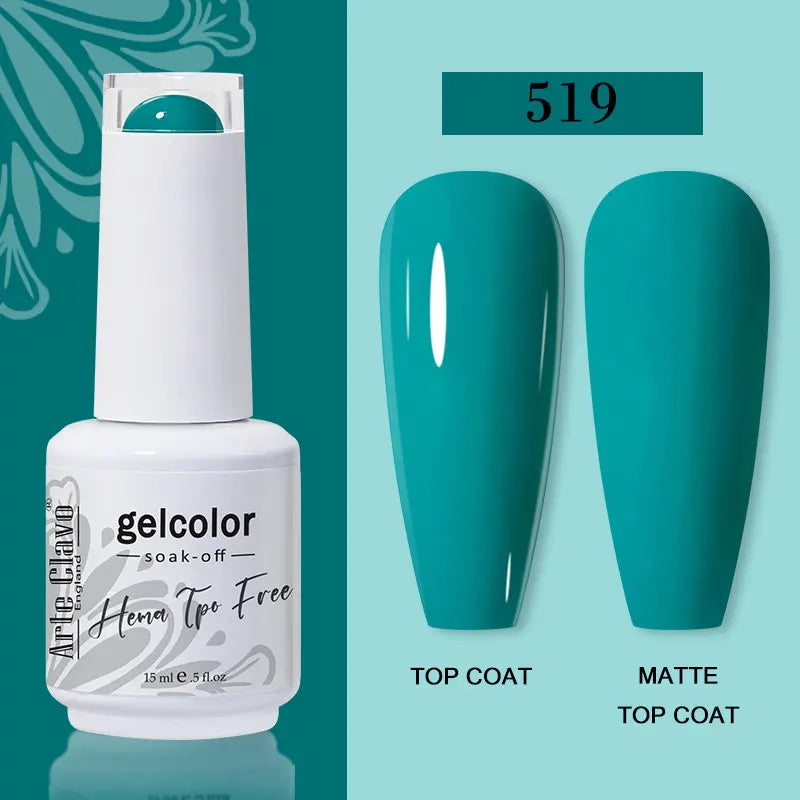 Arte Clavo Summer Nails Tip Candy Series Jelly Gel Nail Polish Blue