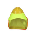 High visibility fluorescent reflective awning, cool and breathable, high temperature sunscreen farm cap for summer Qme Baolan color No safety helmet